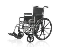 YJ-K2C01-2 Steel Manual Wheelchair, Chrome Finish