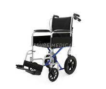 AL-BL03E Aluminum Light Weight Transport Wheelchair with hand brake