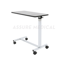 Wooden Adjustable Overbed Table (YJ-6710) Chrome base